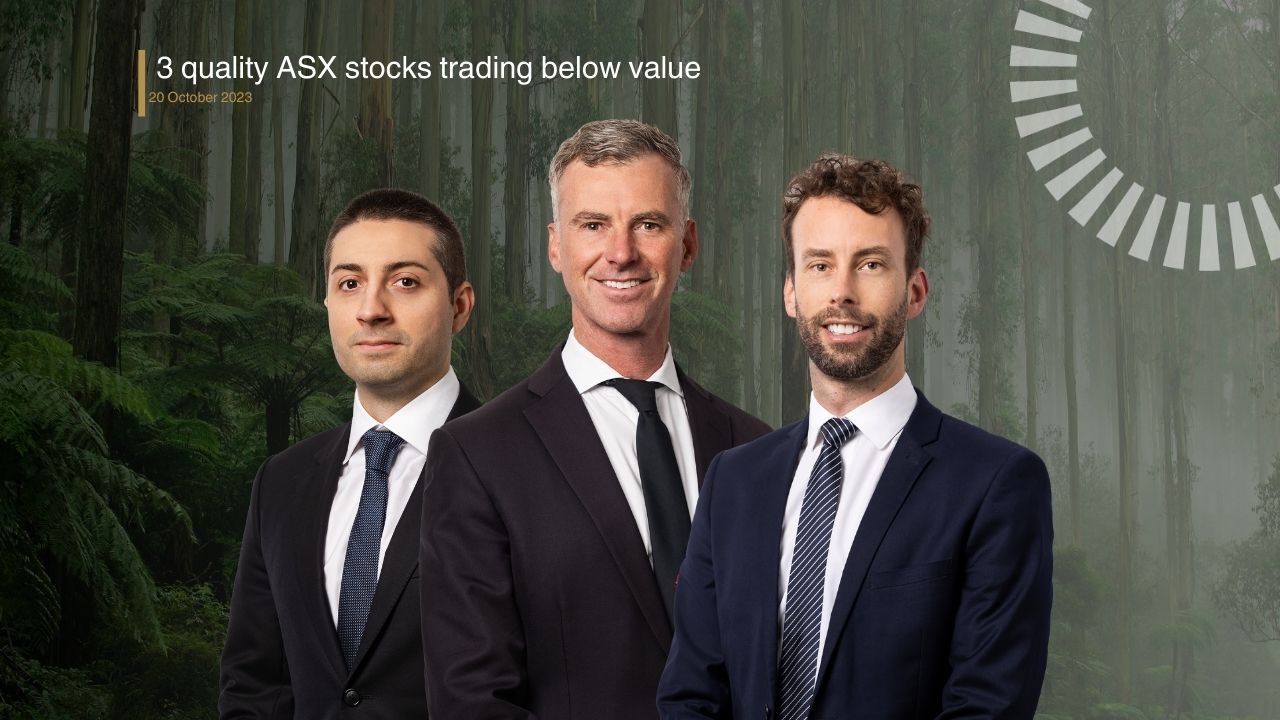 3 quality ASX stocks trading below value